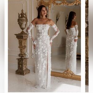 Rosie Etienne Isabella full length dress and sleeves